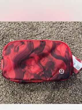 lululemon Red Mesh Travel Pouch